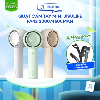 Quạt Cầm Tay Mini JISULIFE FA42 Siêu Mát - Sạc Nhanh - Pin 2000/4500mAh Sử Dụng Lên Đến 6H-12H Chính Hãng - BH 12 Tháng