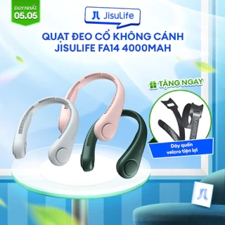 Quạt Đeo Cổ Không Cánh JISULIFE FA14 Siêu Mát 270 Độ - Pin 4000mAh Sử Dụng Lên Đến 16H Chính Hãng - Bảo Hành 12 Tháng