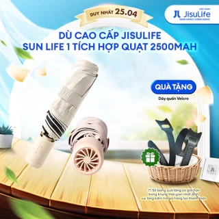 Dù Cao Cấp Tích Hợp Quạt JISULIFE Sun Life1 2500mAh Sử Dụng 4-8H - Vải Chống Tia Cực Tím | Bảo Hành Chính Hãng 12 Tháng