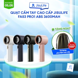 Quạt Cầm Tay Cao Cấp JISULIFE FA53 Pro1/Pro1 S | Con Lăn 100 Cấp Gió - LED Hiển Thị Pin - Sử Dụng Đến 15H | Bảo Hành 12T