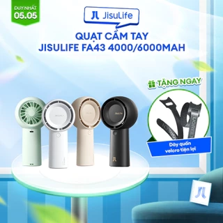 Quạt Cầm Tay Mini JISULIFE FA42 Nhỏ Gọn - Tiện Lợi Pin 2000/4500mAh | Sử Dụng Lên Đến 6-12H Bảo Hành 12 Tháng Chính Hãng