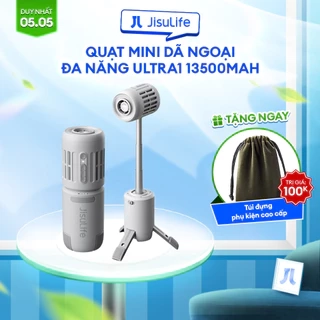 Quạt Tích Điện Ngoài Trời Đa Năng 3 in 1 JISULIFE Ultra1 13500mAh | Tích Hợp Đèn Pin Và Sạc Dự Phòng | Bảo Hành 12 Tháng