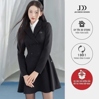 Đầm cổ vest phối cổ chân đổ xòe 1F12.2409K thiế kế bởi JM Dress Design