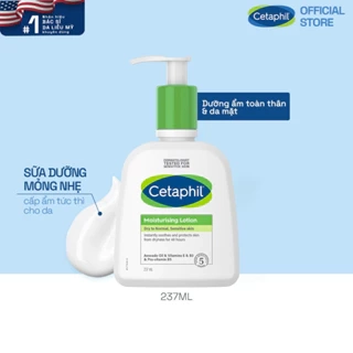 [LIVE] Sữa dưỡng ẩm dịu lành cho da nhạy cảm CETAPHIL MOISTURIZING LOTION 237ML