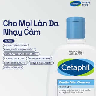 Sữa rửa mặt dịu lành cho da dầu nhạy cảm CETAPHIL OILY SKIN CLEANSER 125ML
