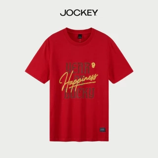 Áo thun T-shirt đỏ Jockey cotton Happiness - J4100