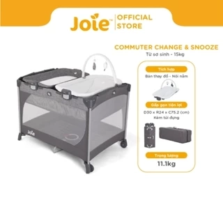 Giường cho bé cũi trẻ em Joie Commuter Change & Snooze | Cũi cho bé kết hợp bàn thay đồ nôi nằm tiện dụng