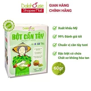 Bột cần tây detox nguyên chất sấy lạnh Dalahouse bột rau củ hữu cơ đạt chuẩn Châu Âu