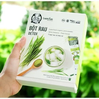 Bột rau detox cần tây diếp cá cải xoăn lúa mì bó xôi củ dền rau má Dalahouse 7 vị  21 gói