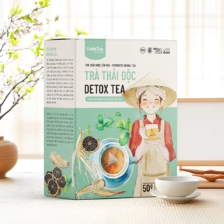 Trà detox thải độc Dalahouse hộp 20 gói x 2.5g thải độc an toàn hỗ trợ giảm cân thanh lọc