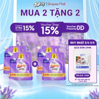 [COMBO 2] Nước Giặt Joykity Hương Lavender Dịu Nhẹ An Toàn Cho Da / Hỗ Trợ Làm Sạch Vết Bẩn Ưu Việt / Lưu Hương 24 Tiếng