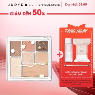 Phấn Mắt 7 Màu JUDYDOLL 8.5g Đa Năng Hiệu Ứng Nhũ Siêu Lấp Lánh Mịn Lì Dễ Tán Bền Màu Lên Màu Chuẩn