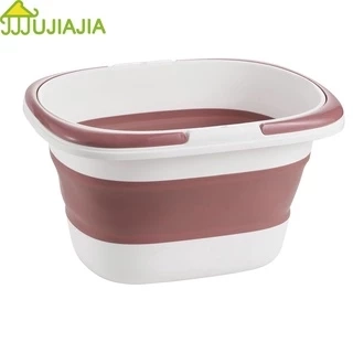 Chậu giặt rửa quần áo JUJIAJIA dày gấp gọn dung tích lớn có tay cầm