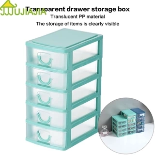 Jujiajia 5 Lớp Ngăn Kéo Có Thể Tháo Rời Chống Bụi Ngăn Kéo Bảo Quản Trong Suốt Hộp PP Để Bàn kệ góc tường tủ mini để bàn kệ nhựa bàn làm việc văn phòng kệ đa năng 4 tầng hộp đựng nước hoa