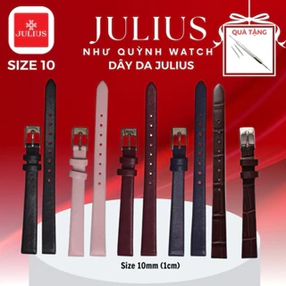 Dây da Julius Size số 10 (10mm/1cm)  Julius chất Genuine Leather nhiều màu (14 màu)