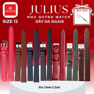 Dây da Julius Size số 12 (12mm/1,2cm) chất Genuine Leather màu (14 màu)
