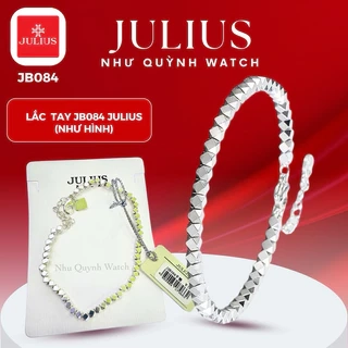 Lắc tay Julius Cao cấp Hàn Quốc JSB084 (màu Bạc) hạt giác cạnh lấp lánh