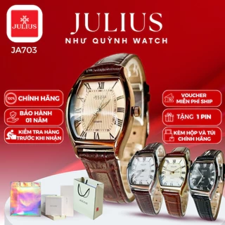 Đồng hồ nữ JA-703 Julius Hàn Quốc mặt oval size 3,7 x 2,7cm (nhiều màu)