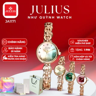 Đồng hồ nữ Julius Chính hãng Hàn Quốc Ja-1171 Mặt size 2,3cm dây thép (4 màu)