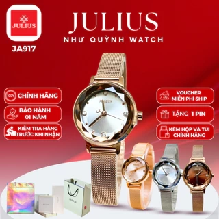 Đồng Hồ Nữ Julius Hàn Quốc Dây Da JA-787 size mặt 2,4 x 1,9cm (5 màu).