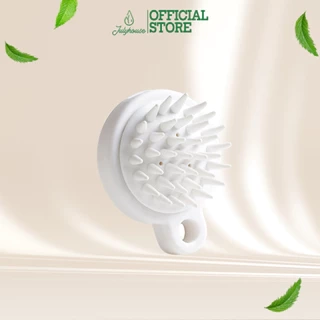 Lược gội đầu Julyhouse làm sạch da đầu màu trắng chất liệu Silicone mềm