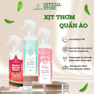Xịt thơm quần áo thơm mát ngày dài JULYHOUSE dung tích 20ml/280ml