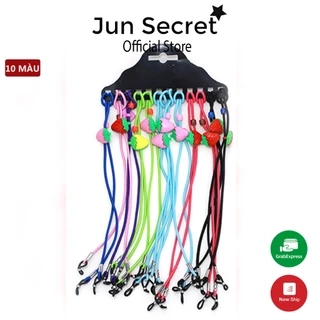 Dây đeo kính chống trượt rơi cho bé thương hiệu Jun Secret kiểu dáng hoạt hình đáng yêu