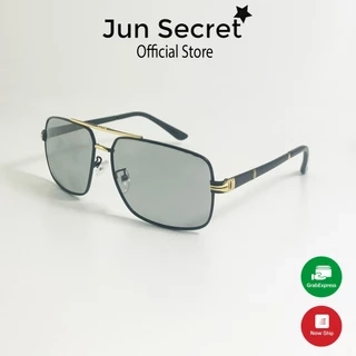 Kính mát nam cao cấp Jun Secret tròng kính đổi màu nhẹ khi đi ra nắng đổi màu theo nhiệt độ chống tia UV JS60A11