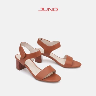 Giày Sandal Nữ 5cm Thời Trang JUNO Gót Thấp Quai Ngang SD05112