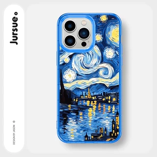 Ốp lưng JURSUE mềm chống sốc chống bẩn viền vuông cho iPhone 16 15 14 13 12 11 pro max se 2020 x xr XS ip 8 7 Plus Y0