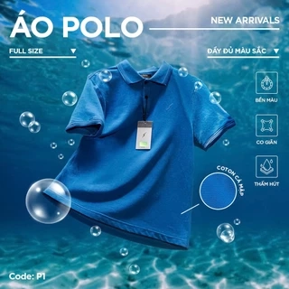Áo Polo Pique P01 Xanh Cobal Just Men Thời Trang Nam