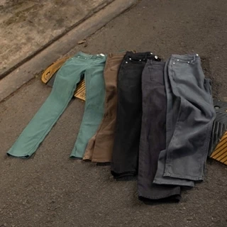 Quần Dài Jeans Nam Mộc Nhuộm 5 Màu Form Slimfit Chất Denim Spandex Co Giãn Justmen