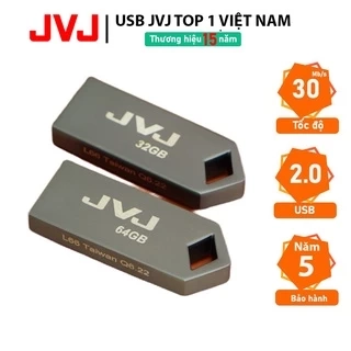 USB 32Gb 64Gb 2.0 JVJ L66 siêu nhỏ vỏ kim loại - tốc độ 30MB/s chống nước, chống sốc, chống va đập -Bảo hành 5 năm
