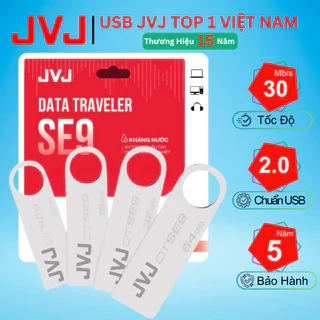 USB JVJ 128Gb 64Gb 32Gb 16Gb 8Gb 4Gb 2Gb SE9 USB 2.0 Nhỏ Gọn, Kháng Nước, Chống Sốc Bảo Hành 5 Năm