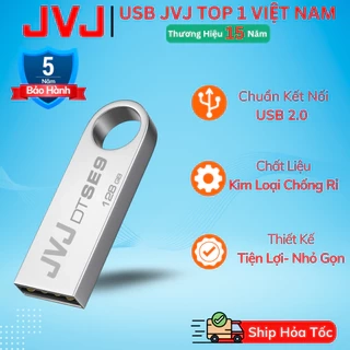 USB SE9 JVJ 128Gb 64Gb 32Gb USB 2.0 Thiết Kế Nhỏ Gọn,Vỏ Kim Loại, Kháng Nước- Bảo Hành 5 Năm