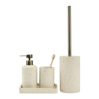 Bộ phụ kiện phòng tắm | JYSK TORUP | Polyresin | Be | nhiều kích thước