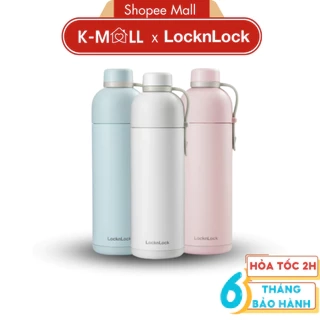 Bình giữ nhiệt LocknLock Belt Bottle LHC4267 490ml 3 Màu có quai xách, thép không rỉ SUS304 - K-MALL