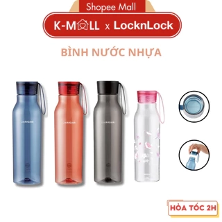 Bình nước nhựa LocknLock eco bottl có dây treo, an toàn cho sức khỏe ABF644 550ML ABF664 750ML - K-MALL