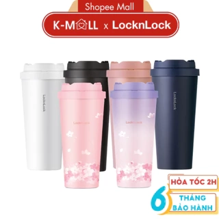 Ly giữ nhiệt LocknLock 550ml Energetic One-Touch 6 Màu LHC3249 , mở nắp một chạm, inox 316L - K-MALL