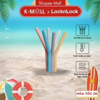 Ống hút nhựa cao cấp LocknLock, ống hút silicon nhiều màu lựa chọn - bán lẻ - K-MALL