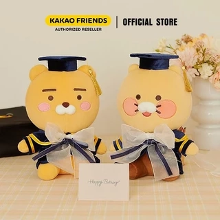 Gấu bông tốt nghiệp Choonsik, Ryan mặc áo cử nhân| Quà tặng tốt nghiệp dễ thương - Kakao Friends Chính Hãng