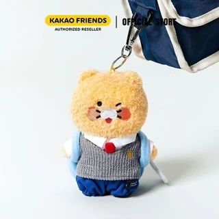 Móc khóa gấu bông Choonsik học sinh - Kakao Friends Chính Hãng