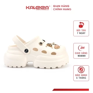 Kaleea - Dép Sục Nữ Thời Trang Gắn Charm Hách Dáng Độn Đế 5P - D03