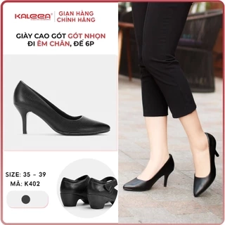Kaleea - Giày Cao Gót Nữ Cao Gót Mũi Nhọn Đế Cao 6p Đi Êm Chân - K402