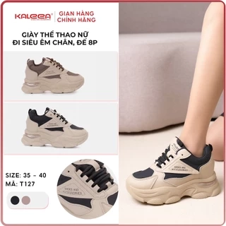 Kaleea - Giày Thể Thao Nữ Độn Đế Cao 6p Sneaker Tôn Dáng Đi Nhẹ, Êm, Mềm - T60 [LẤY TĂNG SIZE]