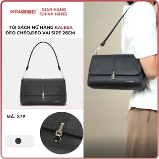 Kaleea - Túi Xách Nữ Đeo Chéo, Túi Đeo Vai Chất Da Mềm Hoạ Tiết Đính Đá Sz 26cm - X79