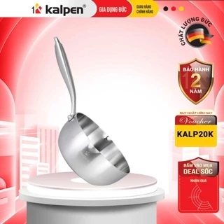 Chảo INOX 304 Cao Cấp 5 Lớp Liền Khối Có Miệng Rót Lager Size 18-20-24-26-28cm Chính Hãng KALPEN ĐỨC