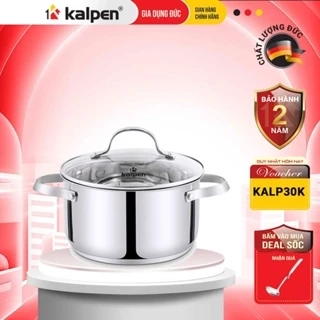 Nồi INOX 304 Cao Cấp 5 Đáy Lermat Size 16-18-20-24cm Hàng Chính Hãng KALPEN-GIA DỤNG ĐỨC