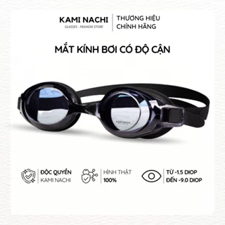 Kính bơi cận cho người lớn nam nữ có độ từ 1.5 độ đến 9.0 độ chính hãng KAMI NACHI