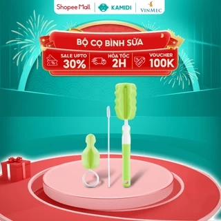 Cọ Bình Sữa Kamidi 3 Chi Tiết Vệ Sinh Bình Sữa Màu Ngẫu Nhiên